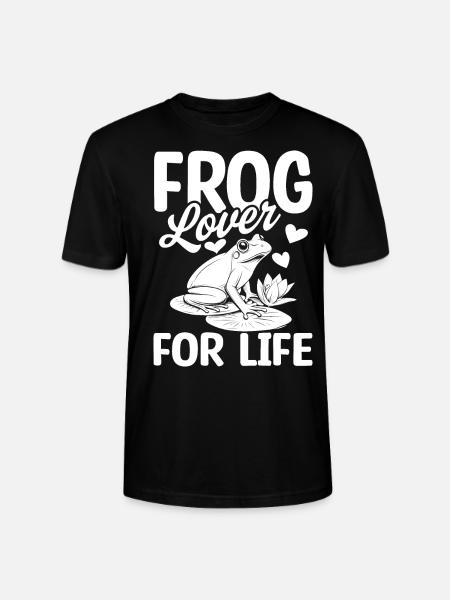 Froschliebhaber Fürs Leben, - Stanley/Stella Unisex Bio-T-Shirt CRAFTER - Schwarz