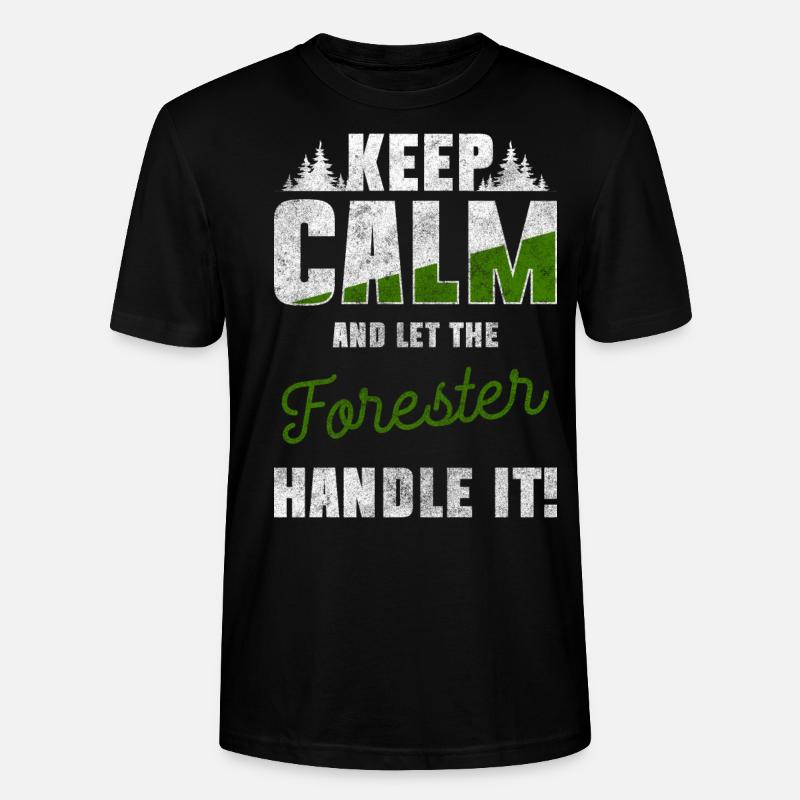 Förster Forst Jagd - Stanley/Stella Unisex Bio-T-Shirt CRAFTER - Schwarz