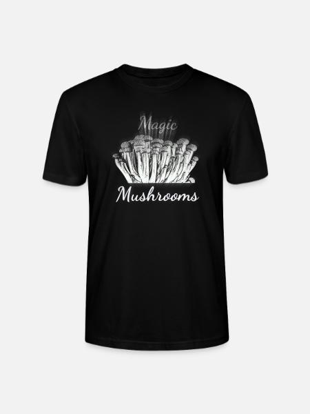 Champignons magiques - T-shirt bio CRAFTER Stanley Stella Unisexe - noir
