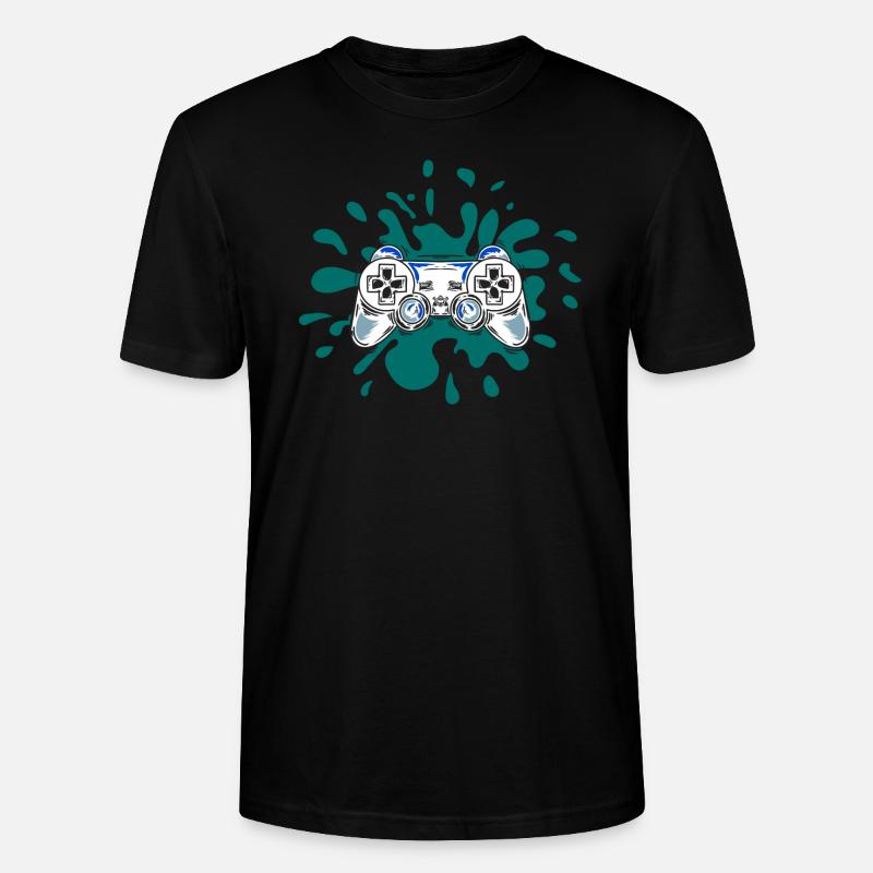 Game Controller Gaming - Stanley/Stella CRAFTER Unisex Organic T-Shirt - black