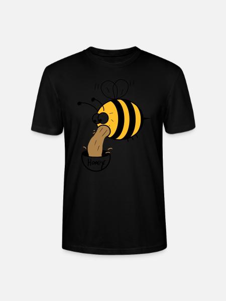 making of honey - bee :-) - Stanley/Stella CRAFTER Unisex Organic T-Shirt - black