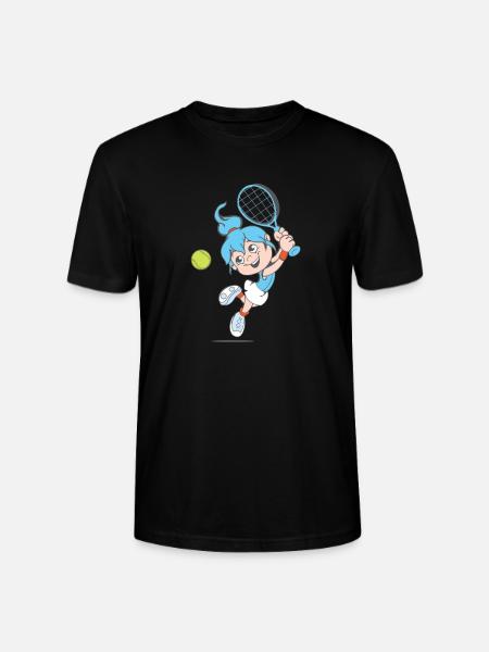 tennis girl Tennis Mädchen Tennisplatz Geschenk - Stanley/Stella Unisex Bio-T-Shirt CRAFTER - Schwarz