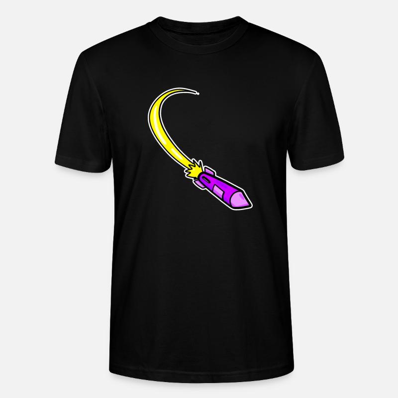 Fusée violette - T-shirt bio CRAFTER Stanley Stella Unisexe - noir
