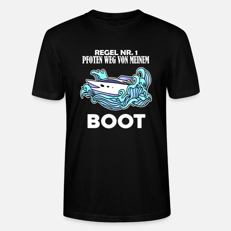 Boote Motorboot - Stanley/Stella Unisex Bio-T-Shirt CRAFTER - Schwarz