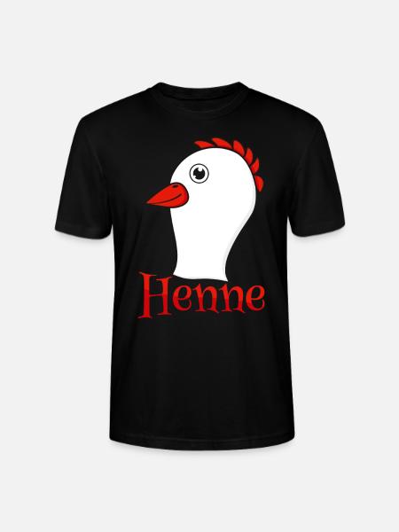 Partnershirt Henne - Stanley/Stella Unisex Bio-T-Shirt CRAFTER - Schwarz