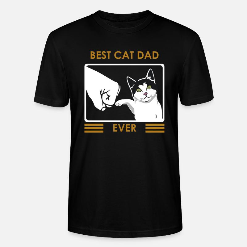 Papa Katze Logo - Stanley/Stella Unisex Bio-T-Shirt CRAFTER - Schwarz