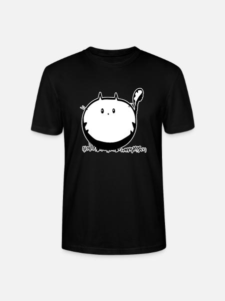Dicke Katze Geschenk - Stanley/Stella Unisex Bio-T-Shirt CRAFTER - Schwarz