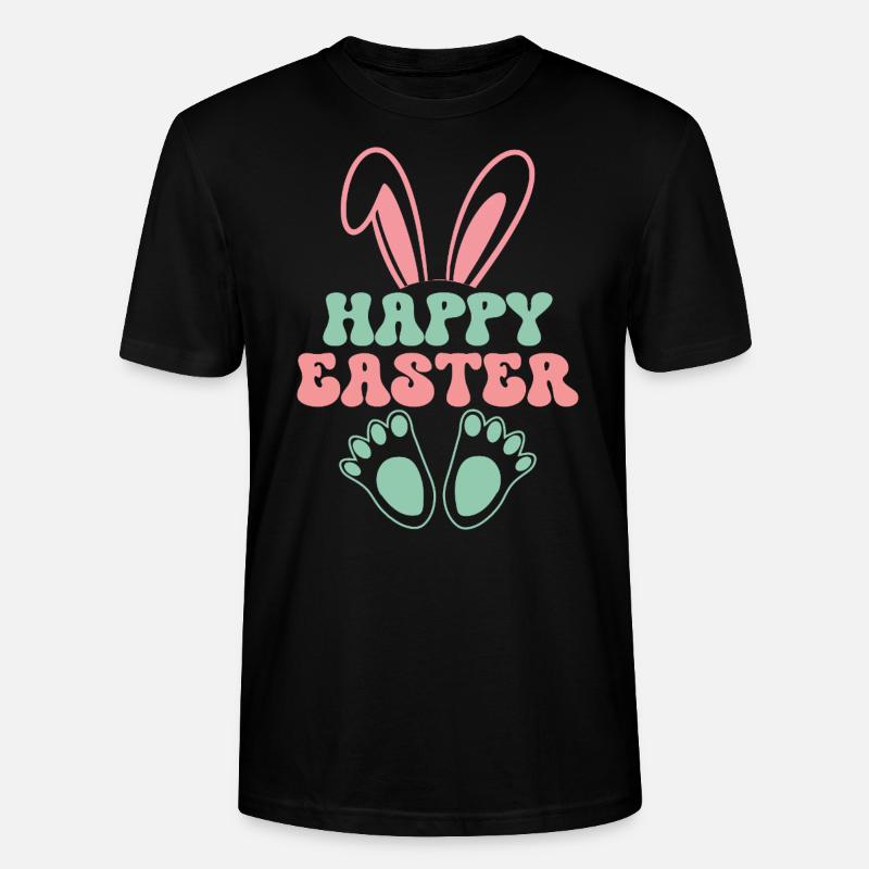 Joyeuses Pâques - T-shirt bio CRAFTER Stanley Stella Unisexe - noir