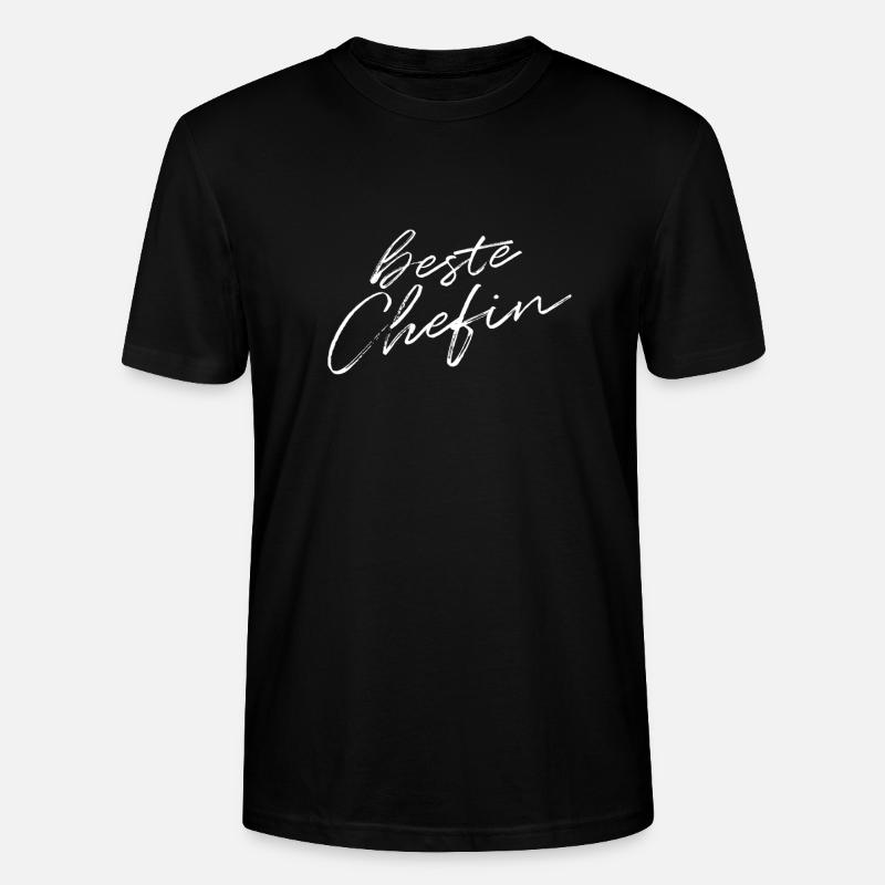 Beste Chefin - Stanley/Stella Unisex Bio-T-Shirt CRAFTER - Schwarz