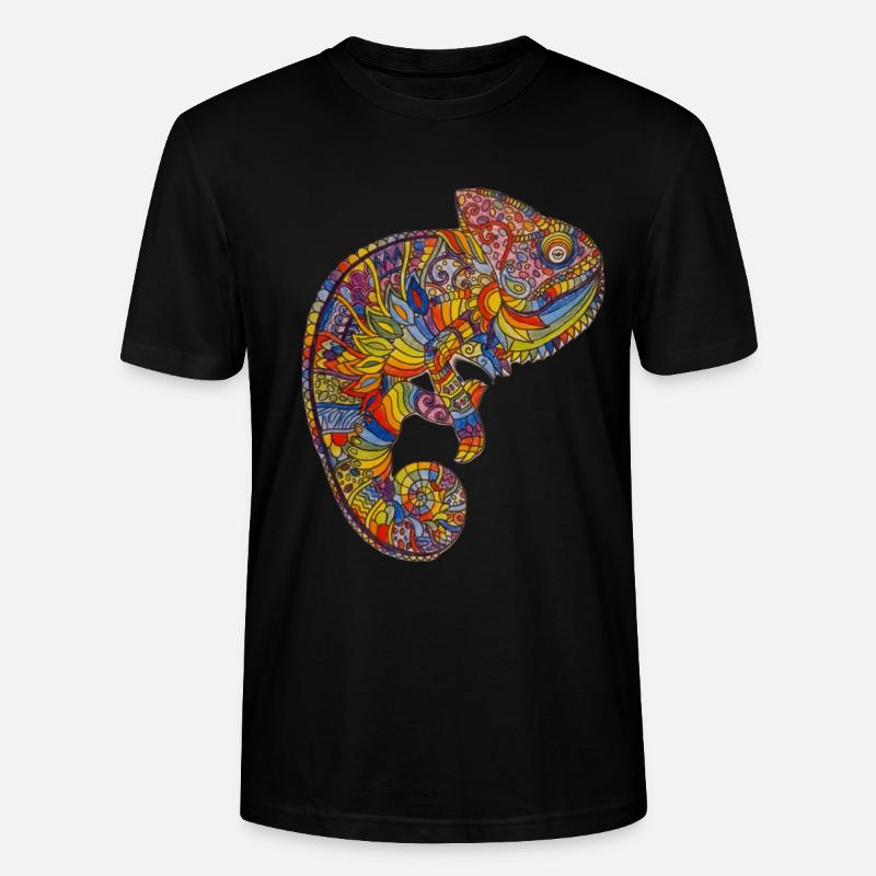Colourful Chameleon - Stanley/Stella Unisex Bio-T-Shirt CRAFTER - Schwarz