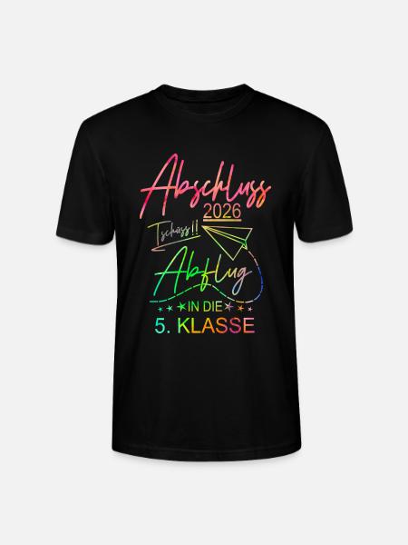 Grundschule Abschluss 2026 - Stanley/Stella Unisex Bio-T-Shirt CRAFTER - Schwarz