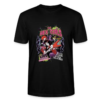 Scooby-Doo The Hex Girls Mit E-Gitarre Und Mystery - Stanley/Stella Unisex Bio-T-Shirt CRAFTER - Schwarz - Vorne - Alina (178cm) & Michal (187cm)