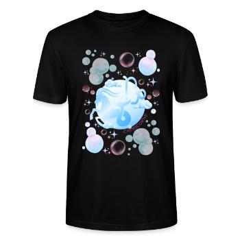Capricorn Woman – Astrology Gift - Stanley/Stella CRAFTER Unisex Organic T-Shirt - black - Front - Alina (178cm) & Michal (187cm)