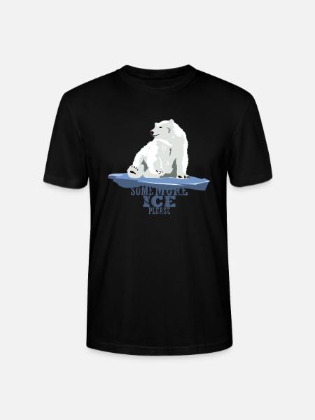 Eisbär - Stanley/Stella Unisex Bio-T-Shirt CRAFTER - Schwarz