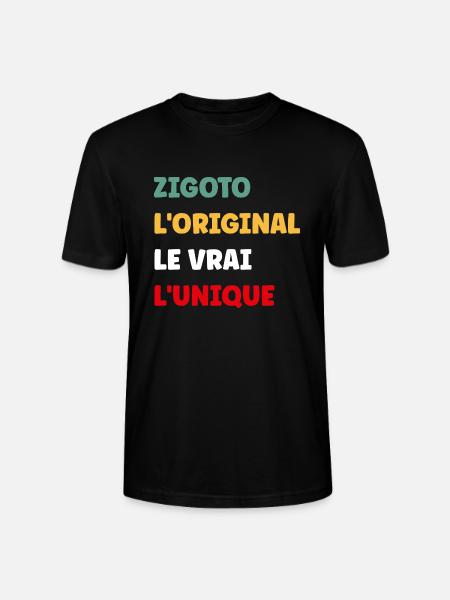 Zigoto - T-shirt bio CRAFTER Stanley Stella Unisexe - noir