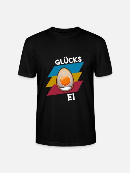 GLÜCKS EI - Stanley/Stella Unisex Bio-T-Shirt CRAFTER - Schwarz
