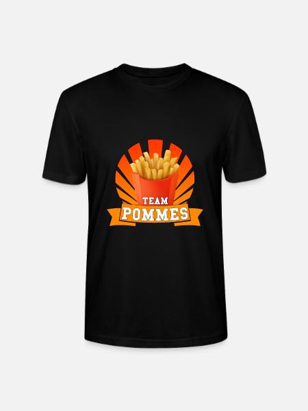 TEAM POMMES - Stanley/Stella Unisex Bio-T-Shirt CRAFTER - Schwarz