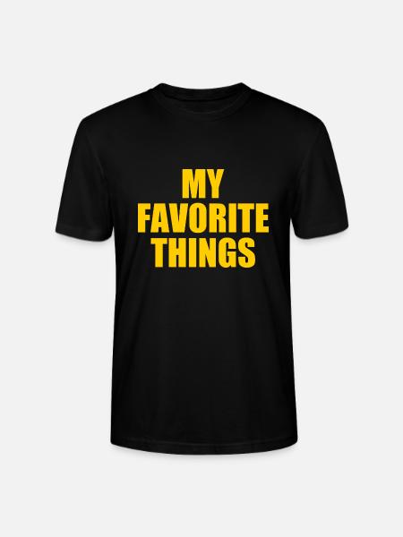 my favorite things - Stanley/Stella Unisex Bio-T-Shirt CRAFTER - Schwarz