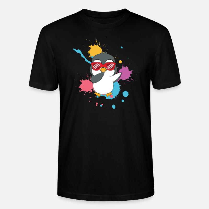 Dabbing Pinguin süß - Stanley/Stella Unisex Bio-T-Shirt CRAFTER - Schwarz