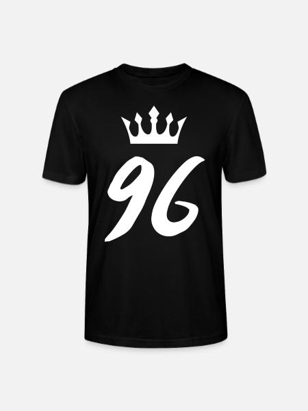 96 Number crown - Stanley/Stella CRAFTER Unisex Organic T-Shirt - black