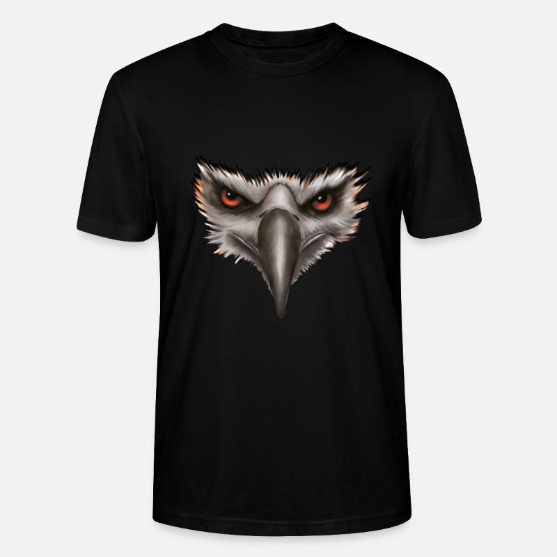 Cadeau Eagle Eagle Head - T-shirt bio CRAFTER Stanley Stella Unisexe - noir