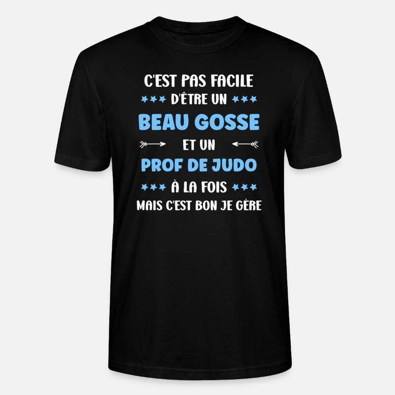 Prof de judo - T-shirt bio CRAFTER Stanley Stella Unisexe - noir