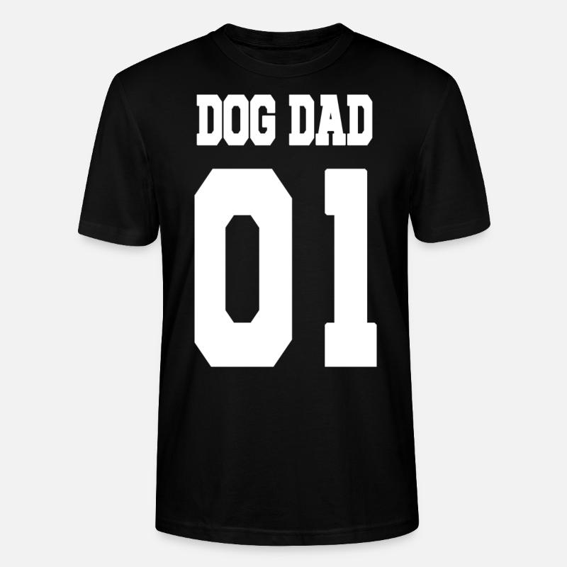 Chien DAD - T-shirt bio CRAFTER Stanley Stella Unisexe - noir