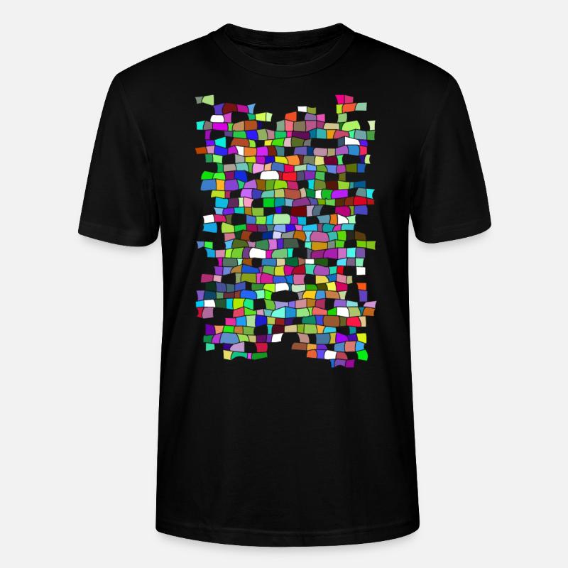 Mosaïque de vitraux - T-shirt bio CRAFTER Stanley Stella Unisexe - noir