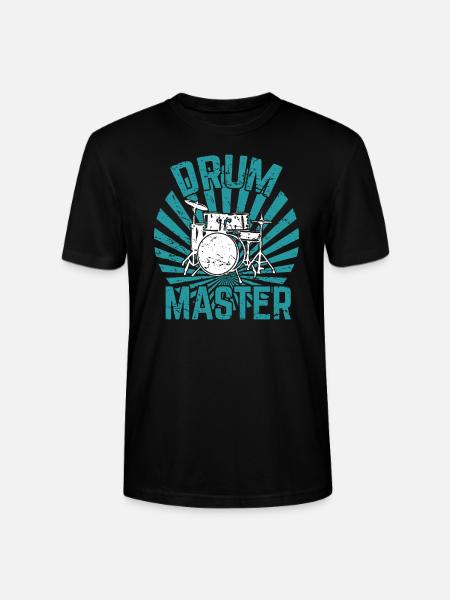 Drummer Drummer Drummer Percussion - Stanley/Stella CRAFTER Unisex Organic T-Shirt - black