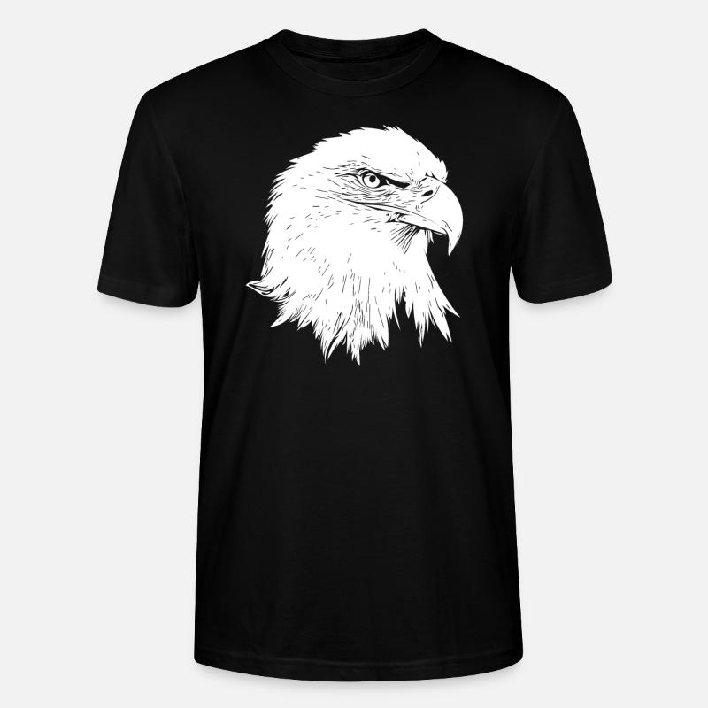 Eagle / Bald Eagle - Stanley/Stella CRAFTER Unisex Organic T-Shirt - black