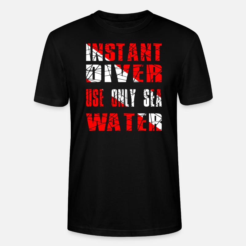 INSTANT DIVER - Stanley/Stella Unisex Bio-T-Shirt CRAFTER - Schwarz