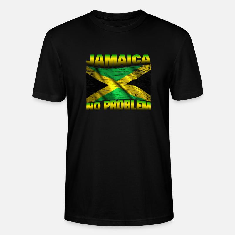 Jamaica no problem - Stanley/Stella Unisex Bio-T-Shirt CRAFTER - Schwarz