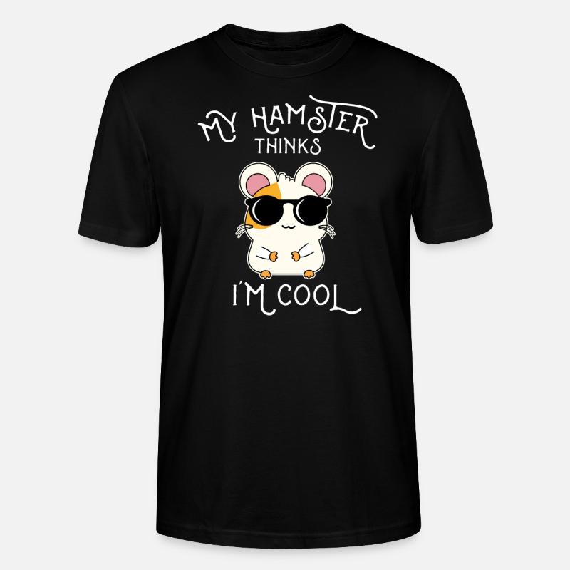 Hamster - Stanley/Stella Unisex Bio-T-Shirt CRAFTER - Schwarz