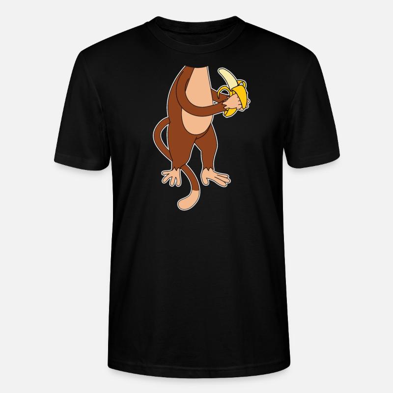 Affe - Stanley/Stella Unisex Bio-T-Shirt CRAFTER - Schwarz