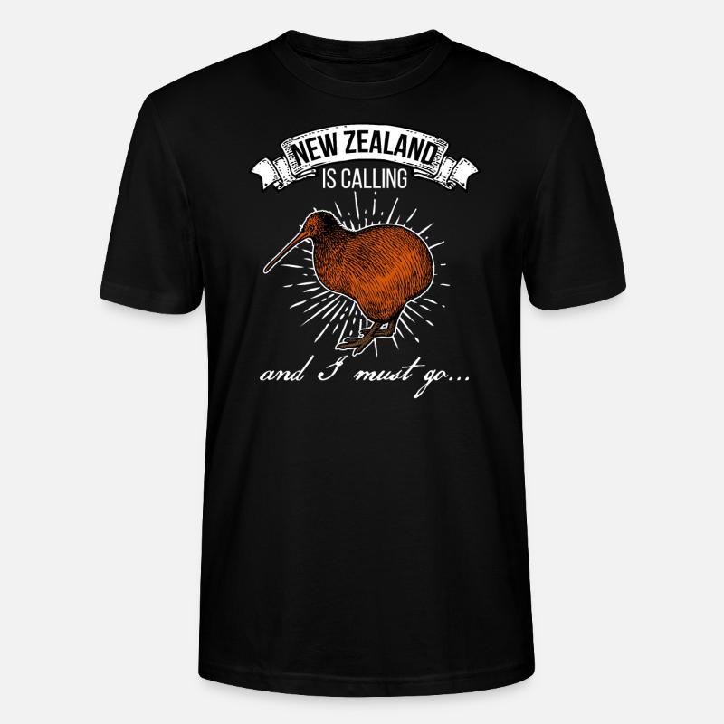 neuseeland - Stanley/Stella Unisex Bio-T-Shirt CRAFTER - Schwarz