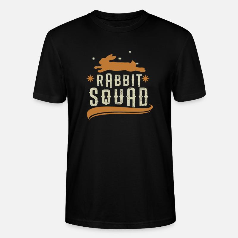 Rabbit Squad Gruppe Hasen - Stanley/Stella Unisex Bio-T-Shirt CRAFTER - Schwarz