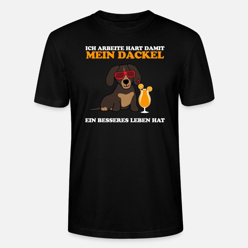 dackel - Stanley/Stella Unisex Bio-T-Shirt CRAFTER - Schwarz