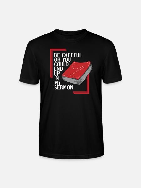 Pastor lustiges Geschenk - Stanley/Stella Unisex Bio-T-Shirt CRAFTER - Schwarz