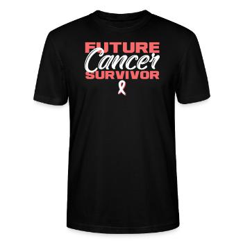 Futur survivant du cancer - T-shirt bio CRAFTER Stanley Stella Unisexe - noir - Devant - Alina (178cm) & Michal (187cm)