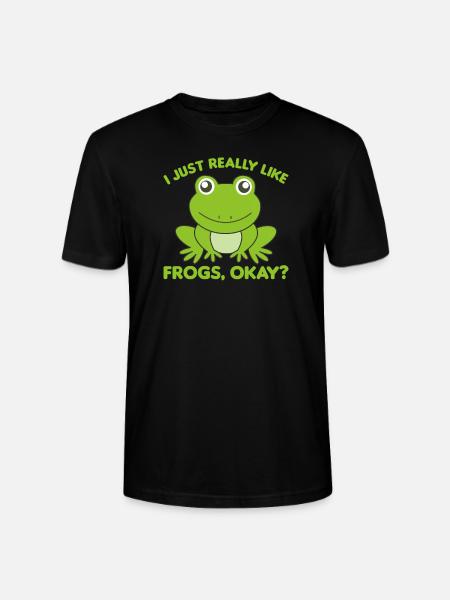 Groda favorit djur söta grodor för djurälskare - Ekologisk T-shirt CRAFTER unisex från Stanley/Stella - svart