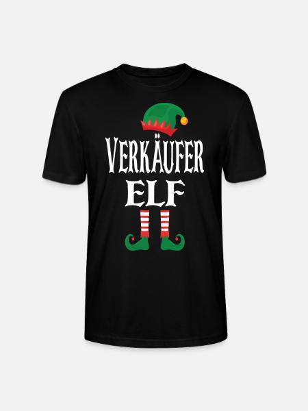 Weihnachts Verkäufer Elf - Stanley/Stella Unisex Bio-T-Shirt CRAFTER - Schwarz