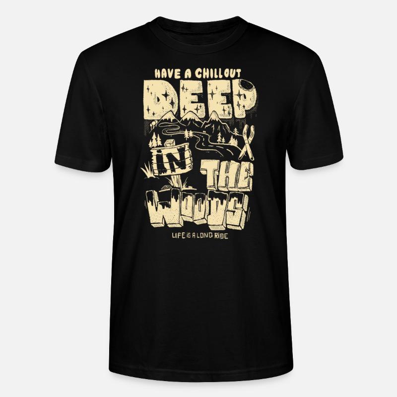 Deep in the woods - Stanley/Stella Unisex Bio-T-Shirt CRAFTER - Schwarz