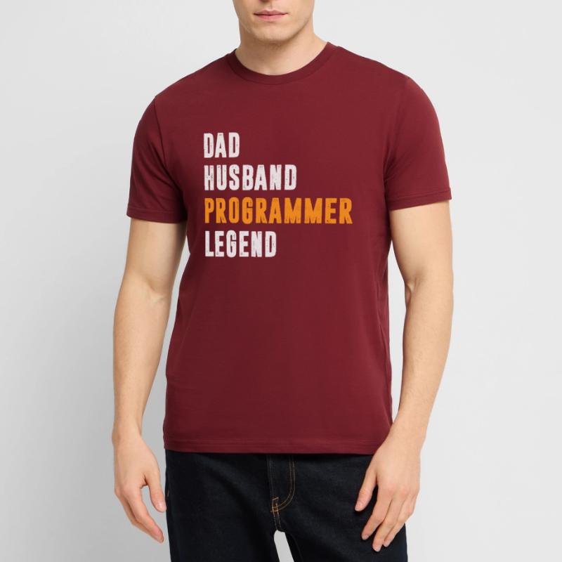 Papa Mari Programmeur Legend Coder Coding T-shirt bio CRAFTER Stanley Stella Unisexe