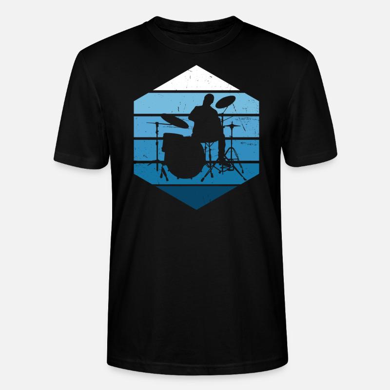 Drummer Drummer Drummer Men - T-shirt bio CRAFTER Stanley Stella Unisexe - noir