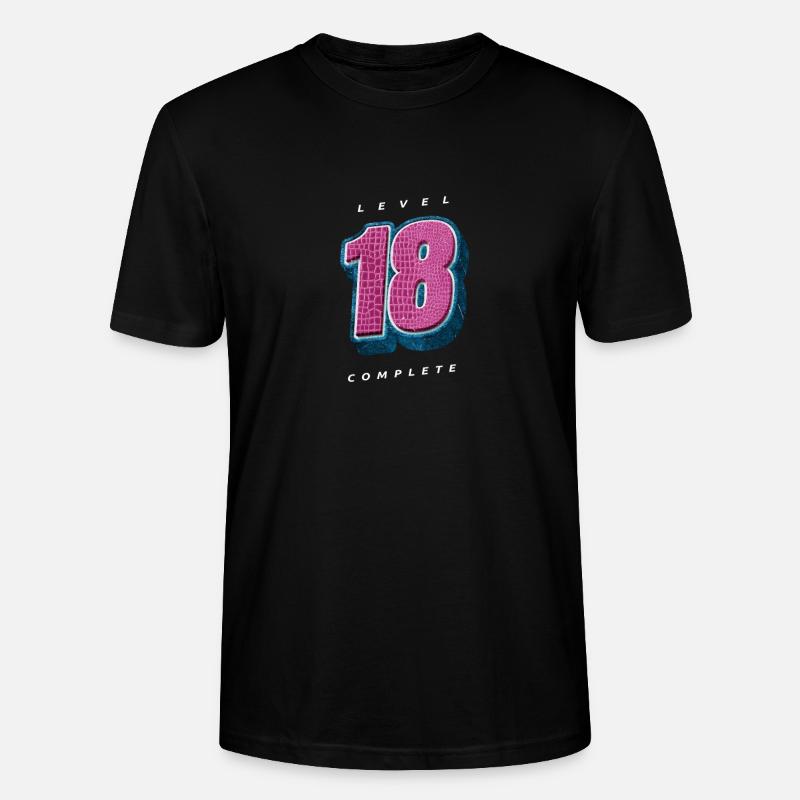 Level 18 Complete Snake Style - Stanley/Stella Unisex Bio-T-Shirt CRAFTER - Schwarz