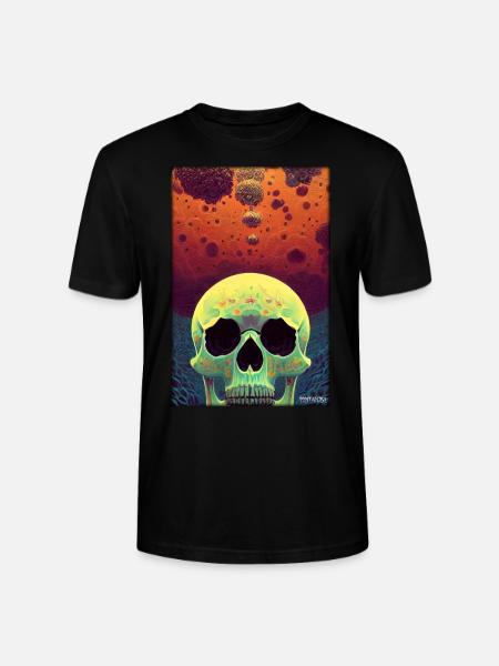 Psy Goa Skull - Stanley/Stella CRAFTER Unisex Organic T-Shirt - black