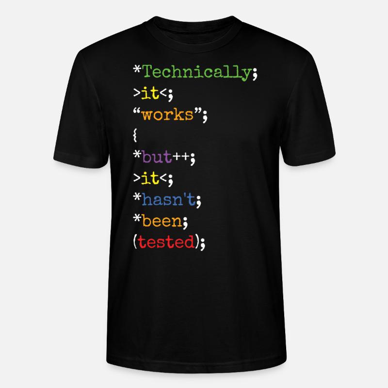 Software Ingenieur Informatiker Programmierer - Stanley/Stella Unisex Bio-T-Shirt CRAFTER - Schwarz