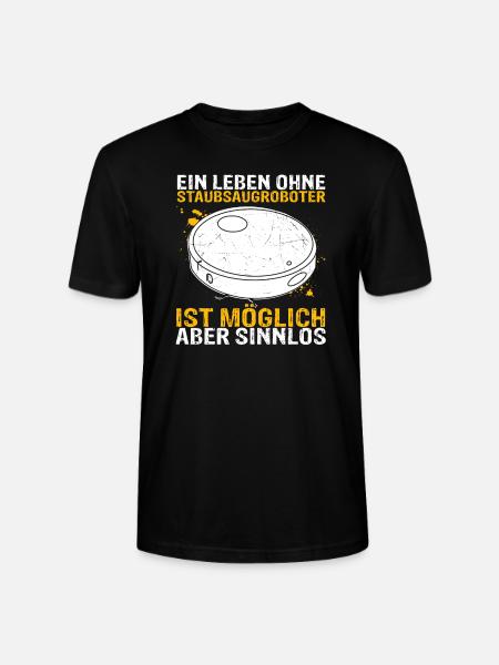 Staubsaugroboter Staubsauger Roboter Spruch - Stanley/Stella Unisex Bio-T-Shirt CRAFTER - Schwarz
