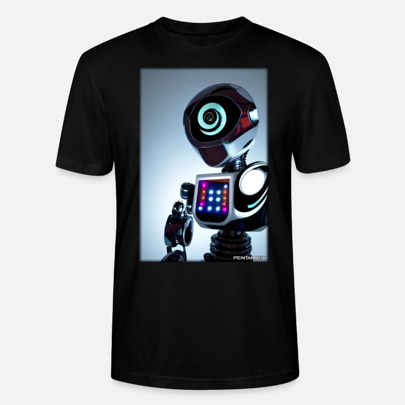 Robot Future Technology Science Android - Stanley/Stella CRAFTER Unisex Organic T-Shirt - black
