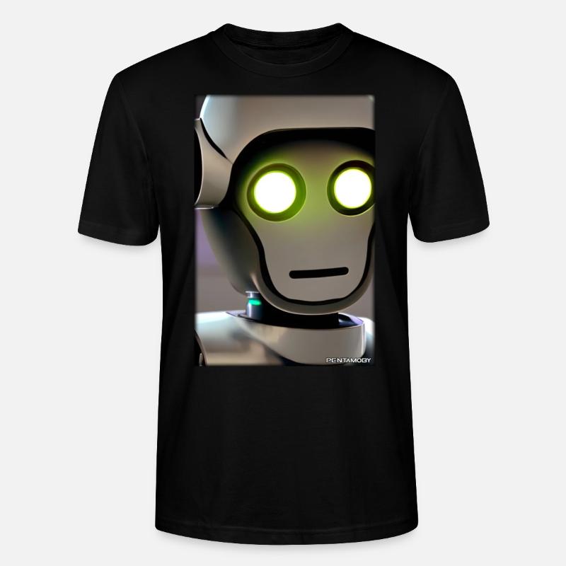 Robot Future Technology Science Android - Stanley/Stella CRAFTER Unisex Organic T-Shirt - black